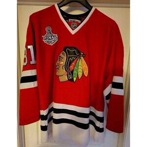 ANTTI NIEMI REEBOK CHICAGO BLACKHAWKS NHL JERSEY STANLEY CUP FINAL 2010 SZ 56